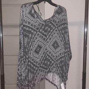 Long Sleeve Shirt - Black/White